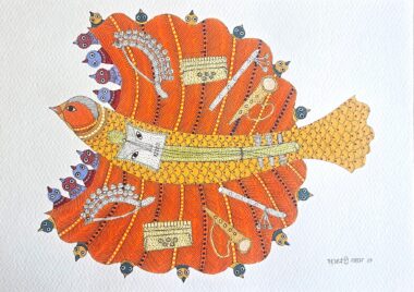 Tribu GOND, SUKHNANDI " Bachi Pakshi " P 3
