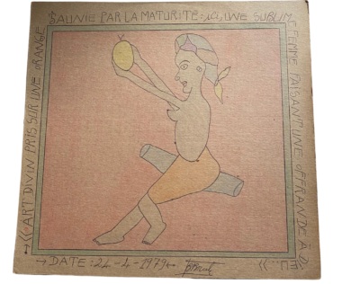 Frédéric Bruly BOUABRE-Art divin pris sur une orange P 54