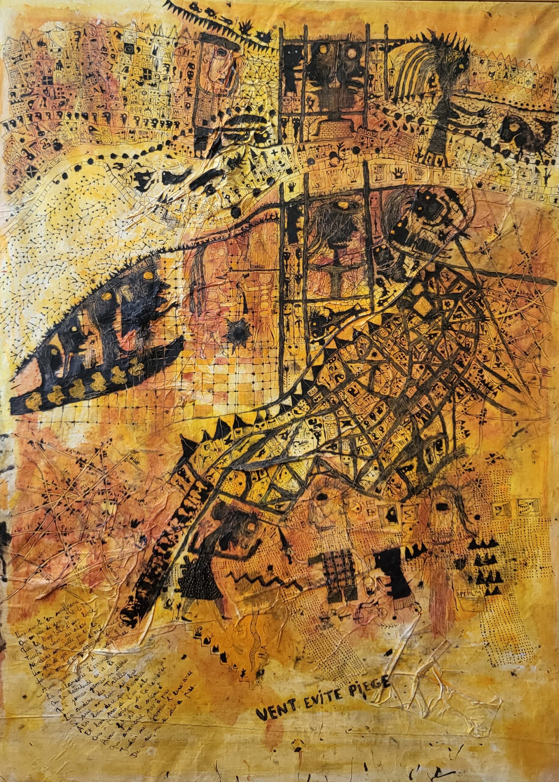 Philippe Azema. Jaune chose chez les gais autochtones ( Vent évite piège). P 1