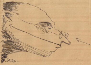 PONS Louis . Dessin sur enveloppe P 10