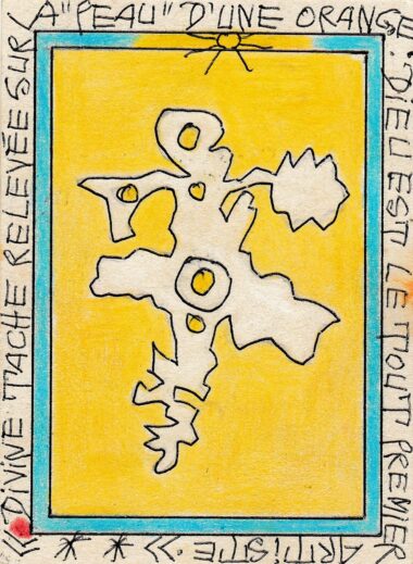 BOUABRE Frédéric Bruly "Divine tâche relevée sur la peau d'une orange : Dieu est le tout premier artiste" P 3