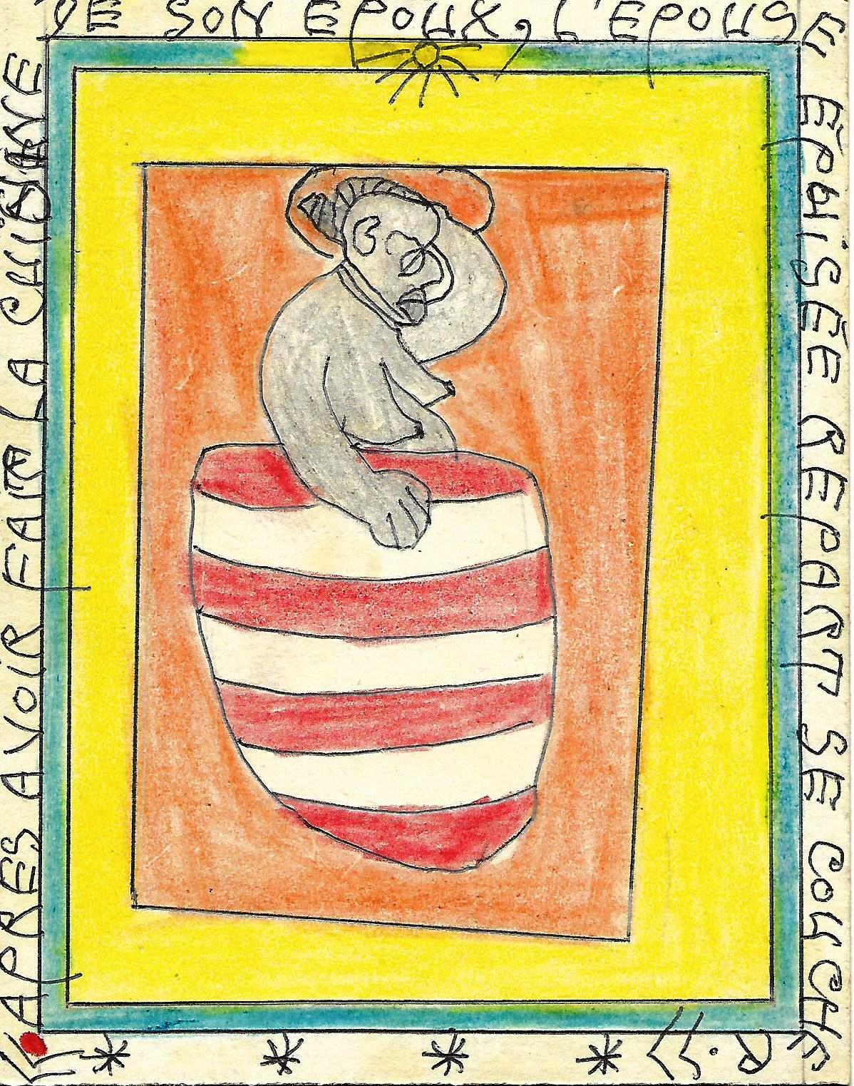 Frédéric Bruly BOUABRE-Série : Les jumeaux séparés P 51 – Image 5