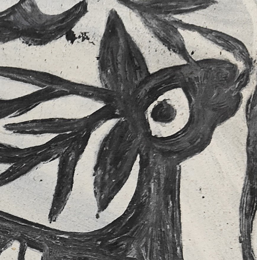 Tribus HAZARIBAGH. Style Khovar. Anita Devi, " Deux cerfs" P 4 – Image 4