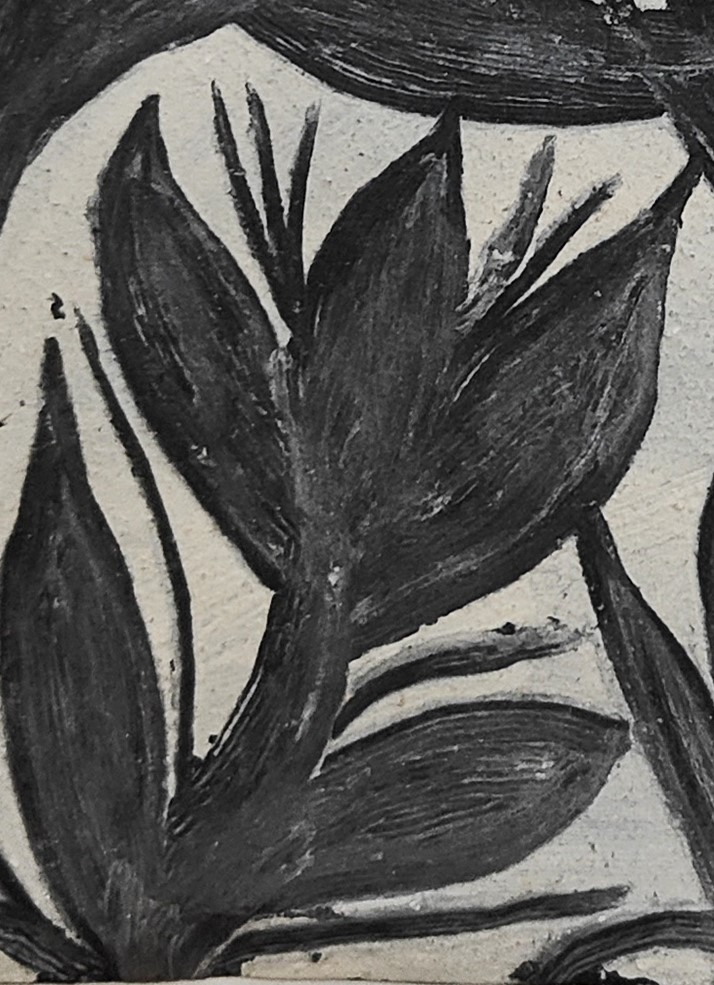 Tribus HAZARIBAGH. Style Khovar. Anita Devi, " Deux cerfs" P 4 – Image 3