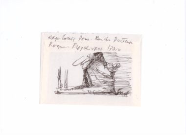 PONS Louis . Dessin sur enveloppe P 14