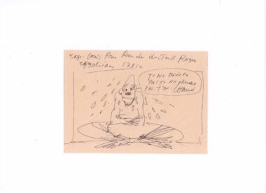 PONS Louis . Dessin sur enveloppe P 19