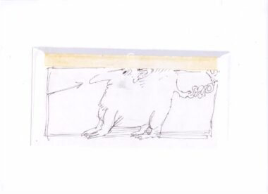PONS Louis . Dessin sur enveloppe P 26