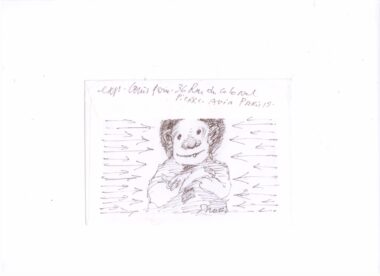 PONS Louis . Dessin sur enveloppe P 34