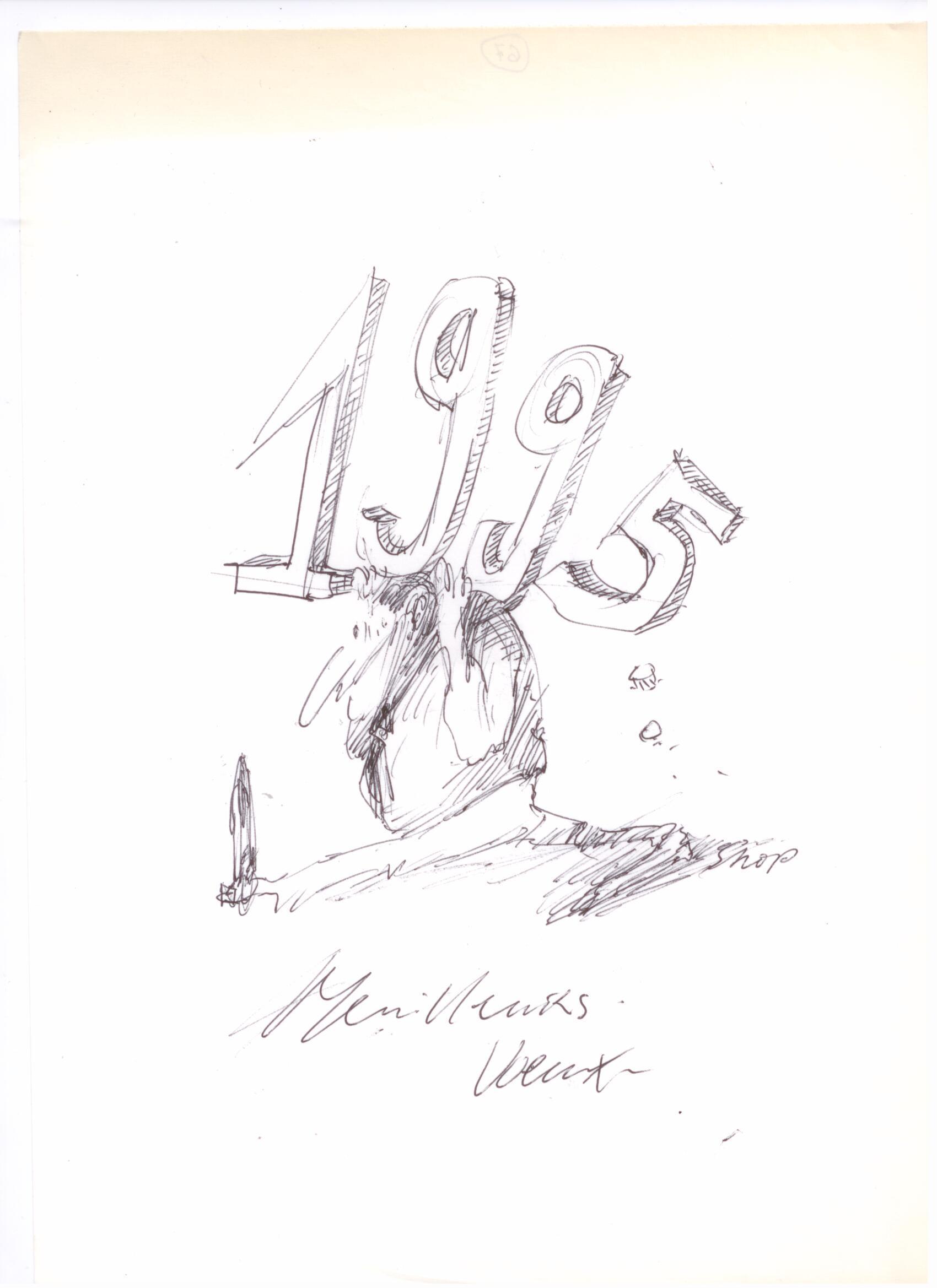 PONS Louis. Meilleurs voeux 1995