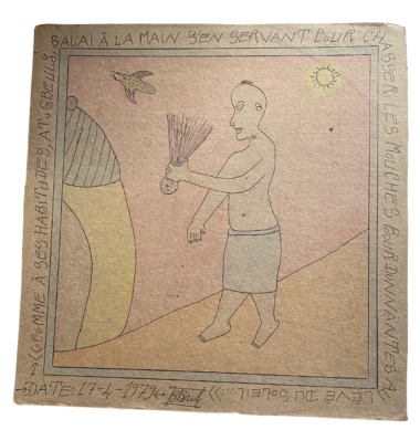 Frédéric Bruly BOUABRE-Comme á ses habitudes P 55