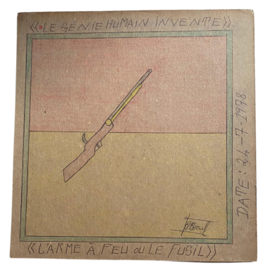 Frédéric Bruly BOUABRE-Le génie humain invente P 64