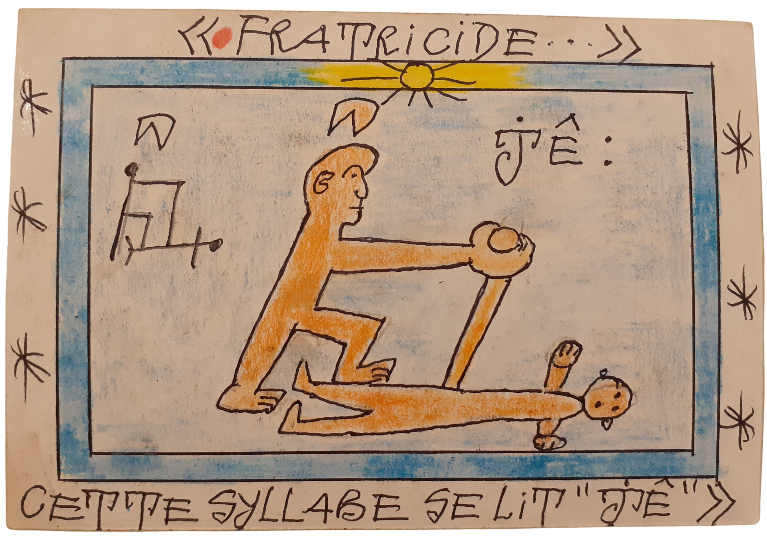 Frédéric Bruly BOUABRE-Fratricide "Jê" P 79