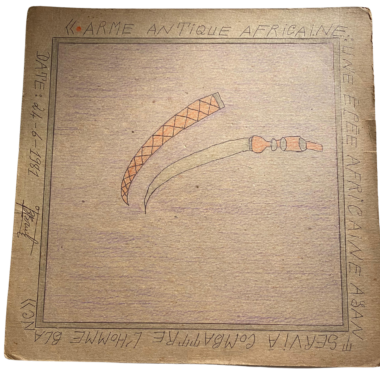 Frédéric Bruly BOUABRE-Arme antique africaine ?P 52