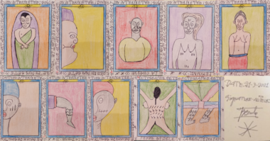 Frédéric Bruly BOUABRE-Série Scarifications P 50