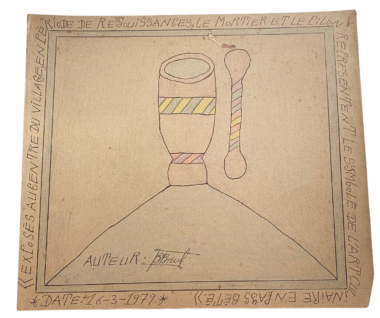 Frédéric Bruly BOUABRE-Exposés aucentre du village,en pèriode de rejouissances P 65