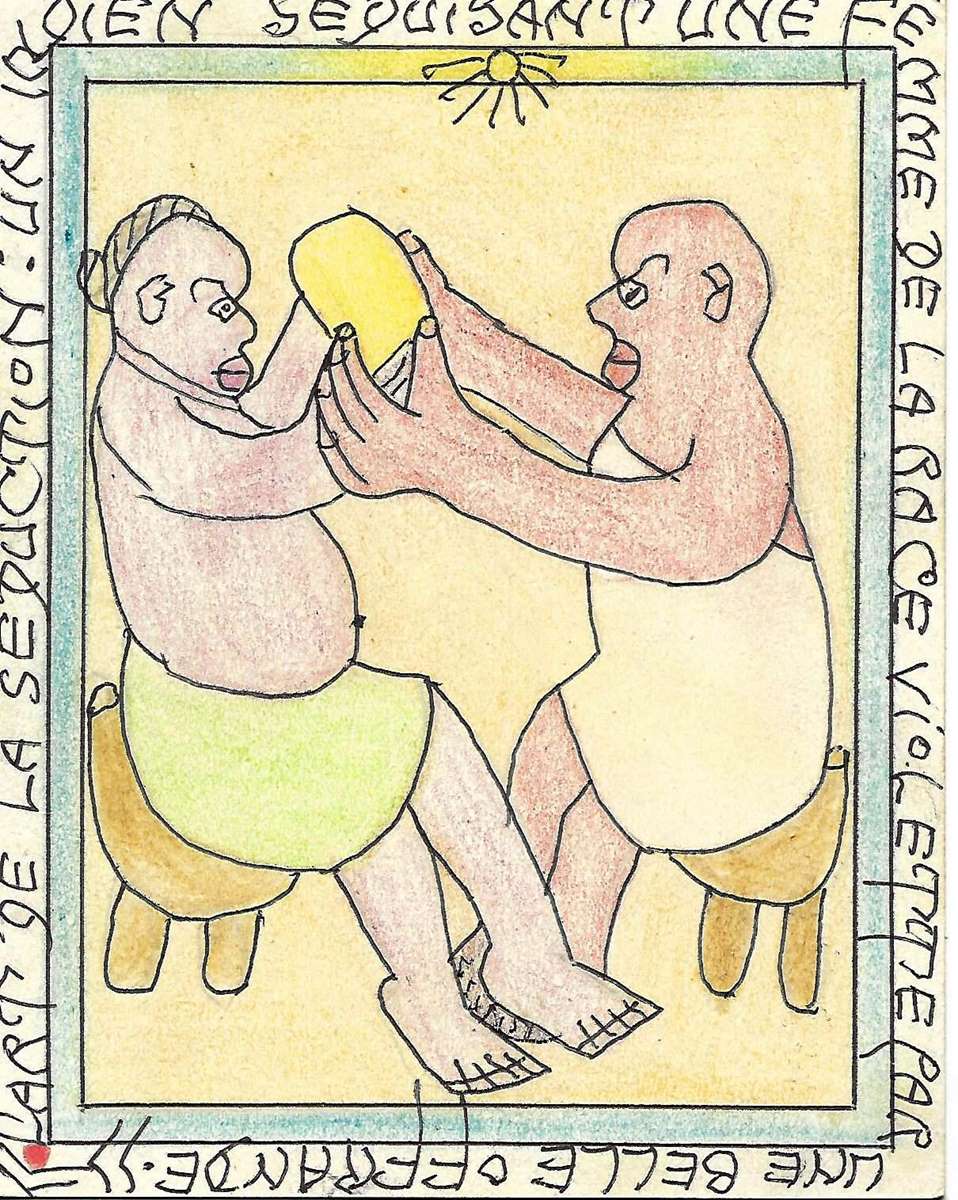 BOUABRE Frédéric Bruly ,Art africain pris sur un fruit. P 7 – Image 21