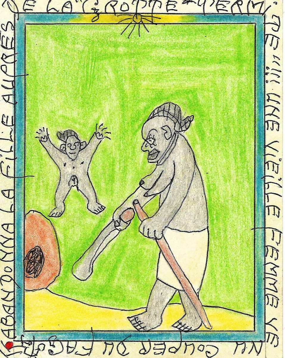 BOUABRE Frédéric Bruly ,Art africain pris sur un fruit. P 7 – Image 5