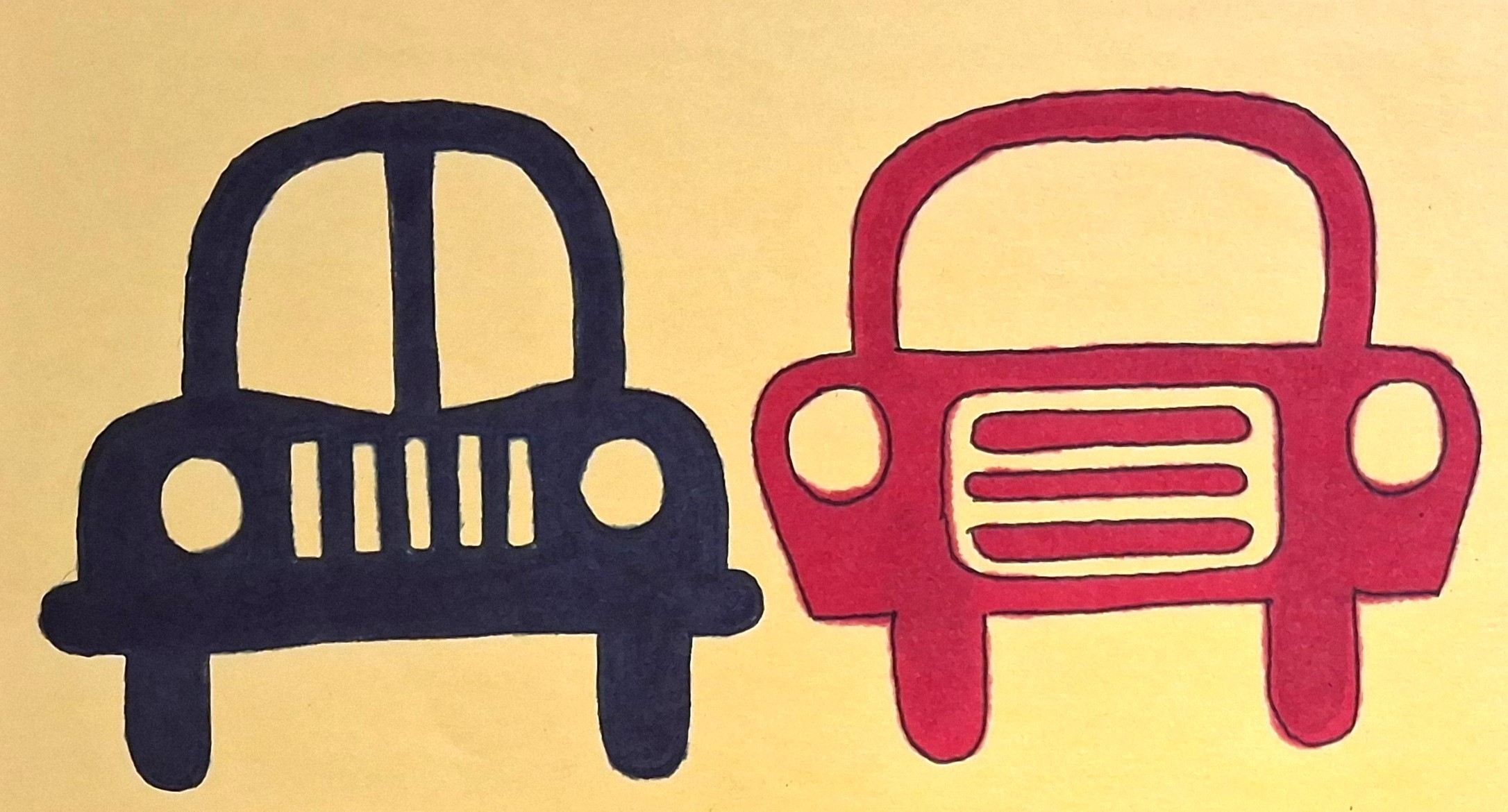 Ian PYPER " Cars ( Yellow, Black, Red)" P 10 – Image 2