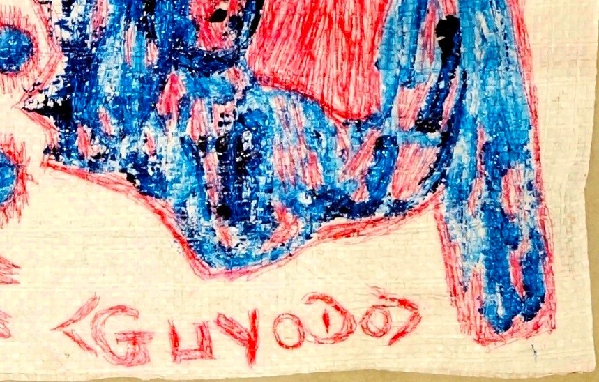 Guyodo (Frantz Jacques). dessin sur sac en plastique 1, P15 – Image 3