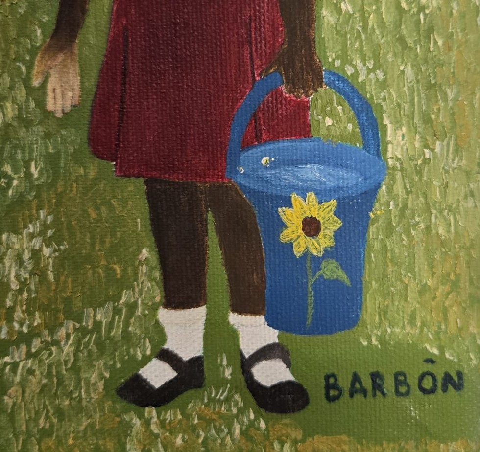 Julio Barbon "Arbol con girasoles" (Cuba) P1a – Image 2