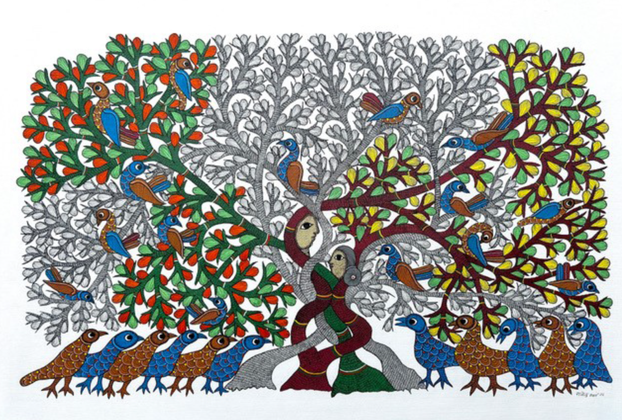 INDE, Tribu GOND, Rajendra Shyam, Gond 661 PG5