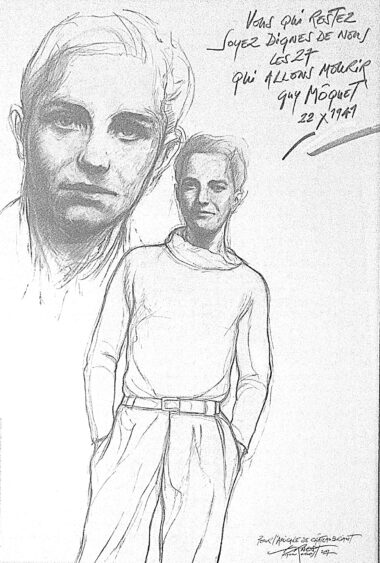 PIGNON-ERNEST Ernest, vous qui restez. Affiche.