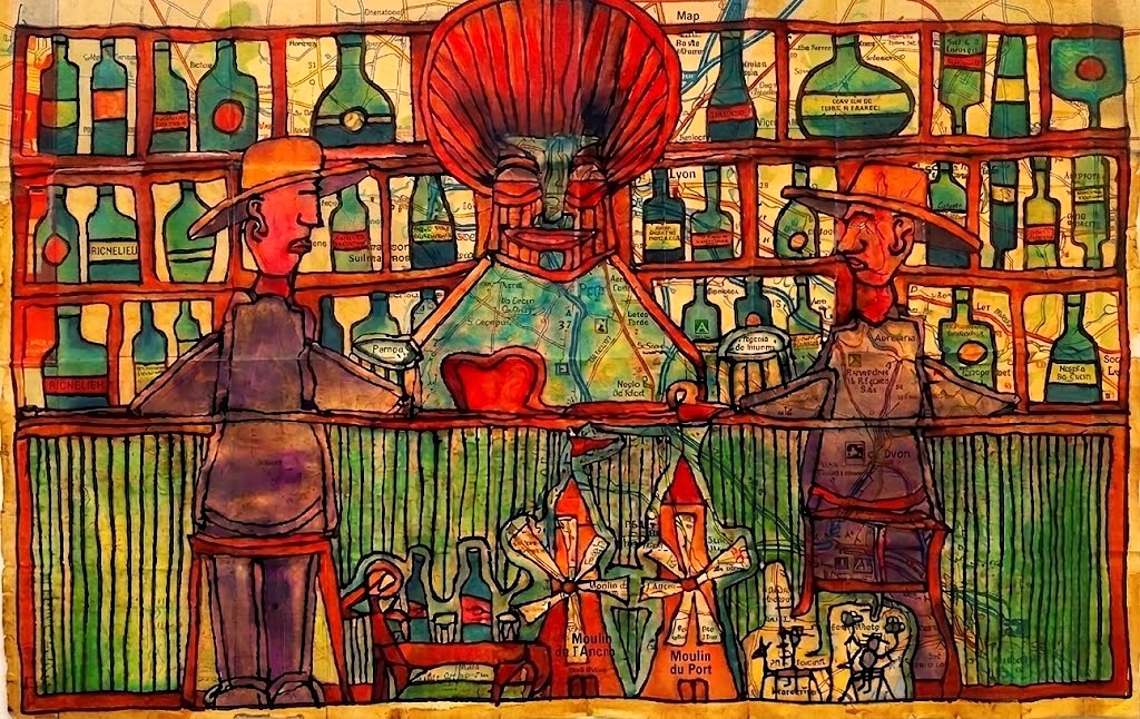 CICOLANI Davide - Série Cartes - Le bar mexicain 8