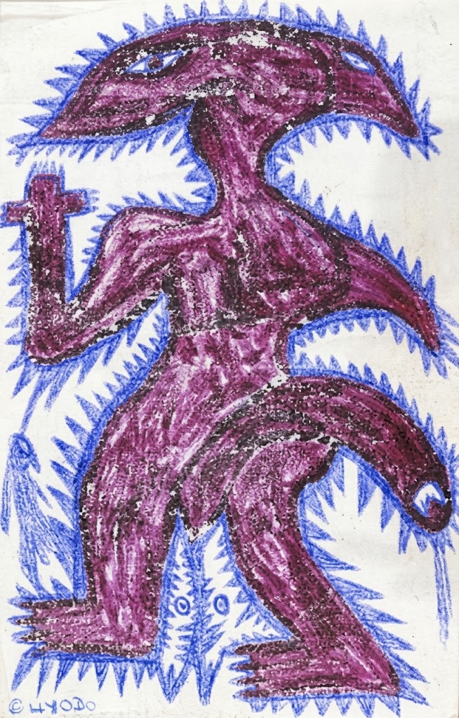 Guyodo (Frantz Jacques). dessin sur sac en plastique 4, 19