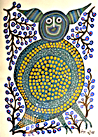 INDE, Tribu BHIL, Rita Burya, Hibou. BHI 269
