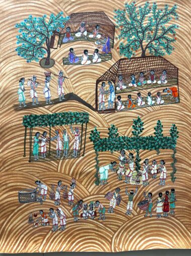 INDE, Mariage, Tribu Oraon, Agnesh Kerketta, Cérémonie du mariage. ORA 019